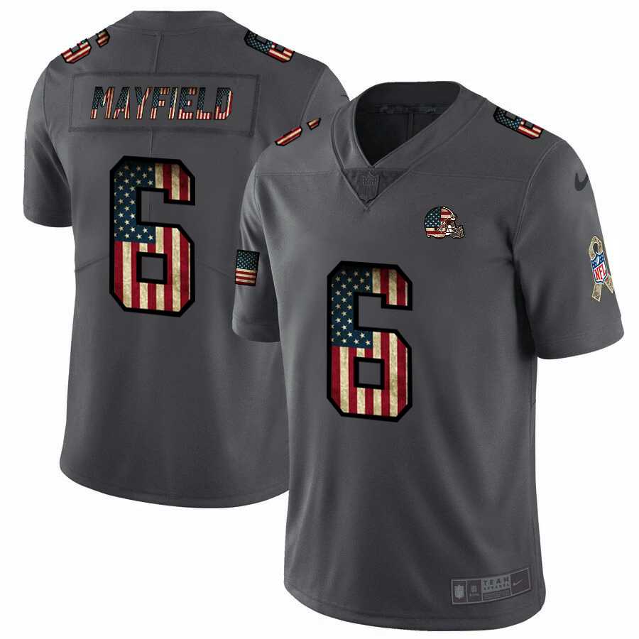 Nike Browns 6 Baker Mayfield 2019 Salute To Service USA Flag Fashion Limited Jersey Dyin,We sell and wholesale Nike Browns 6 Baker Mayfield 2019 Salute To Service USA Flag Fashion Limited Jersey Dyin on line form chian!